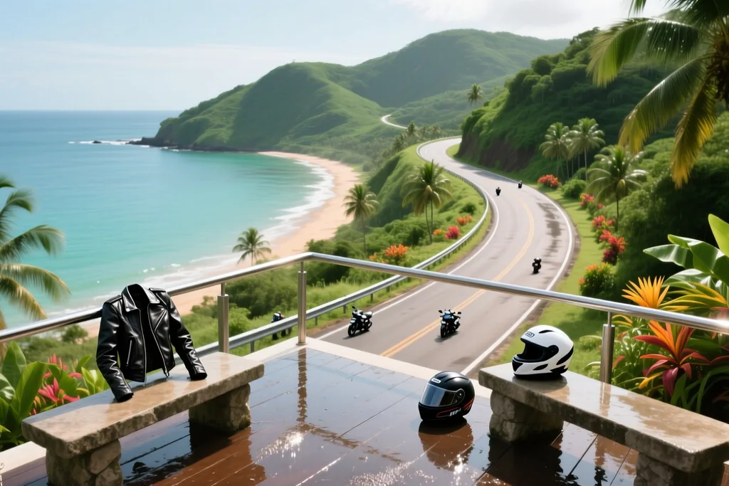 Riding south: viewpoints, beaches and the quiet back roads